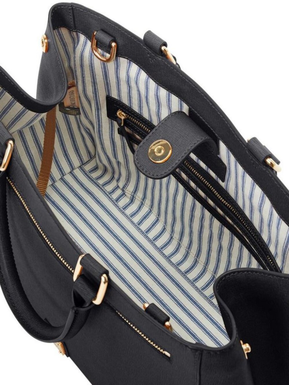 Dooney & Bourke Saffiano Zip Satchel Handbag - Picture 3 of 4